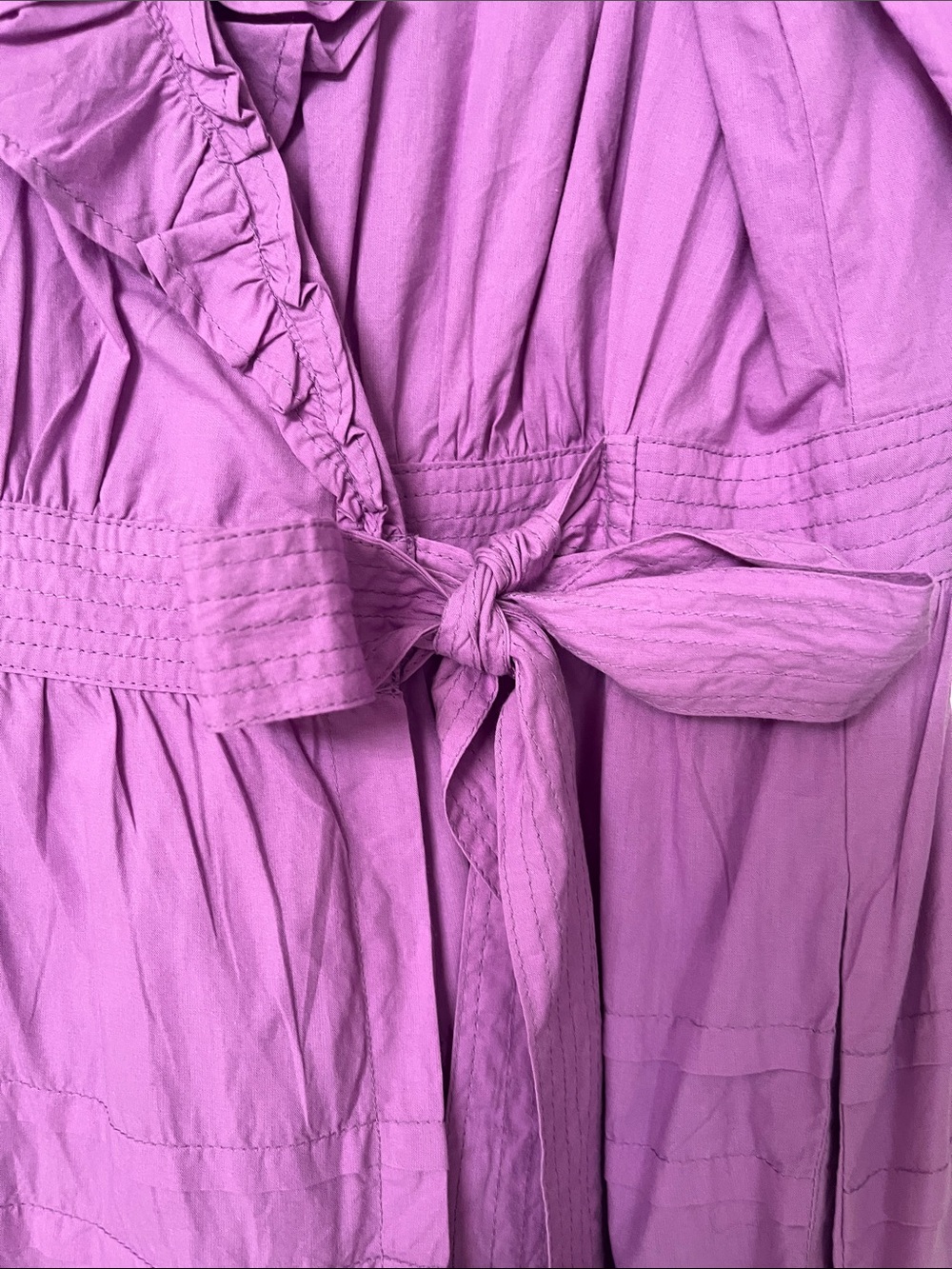Love the Label Purple Ruffle Wrap Mini Dress - Picture 4 of 6